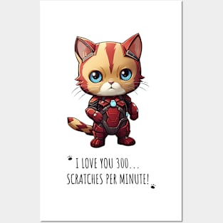 Meow-nificent Iron Cat Posters and Art